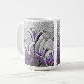 Paarse Tulpen - Mok voor schilderijen (Voorkant links)