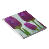 Paarse Tulpen Notiepad Notitieblok (Schuin)