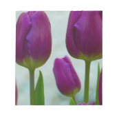 Paarse Tulpen Notiepad Notitieblok (Voorkant)