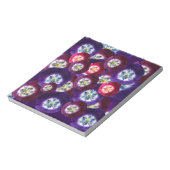 Paarse tulpen notitieblok (Linkerzijde)