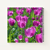 Paarse Tulpen Notitieboek (Achterkant)