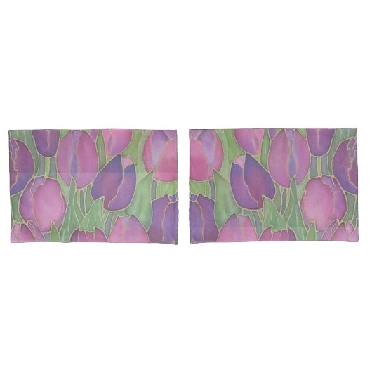 Paarse Tulpen OntwerpKussenslopen Kussensloop (Voorkant-Set)