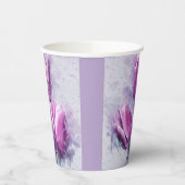 Paarse Tulpen Papieren Bekers (Links)