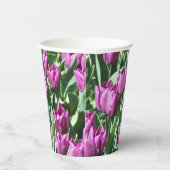 Paarse Tulpen Papieren Bekers (Rechts)