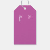 Paarse Tulpen Pasen Cadeaulabel (Achterkant)