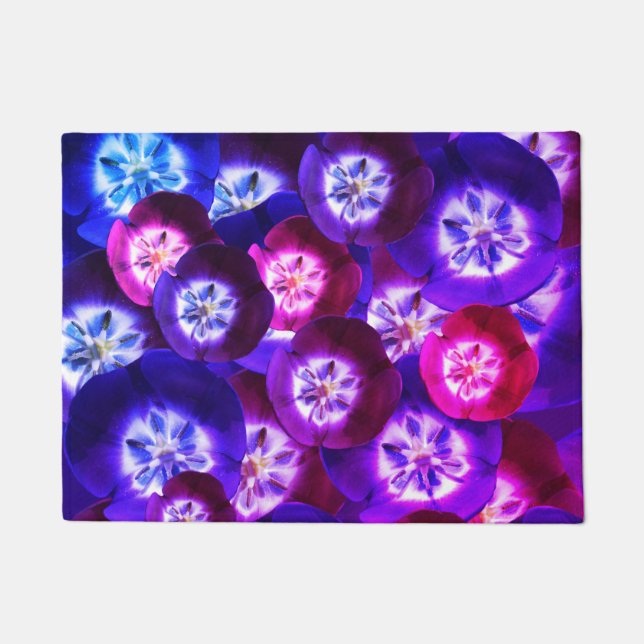 Paarse Tulpen Patroon Deurmat (Voorkant)