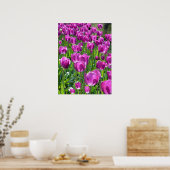 Paarse Tulpen Poster (Keuken)