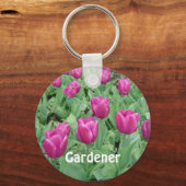 Paarse Tulpen Sleutelhanger (Voorkant)