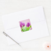 Paarse tulpen sticker (Envelop)