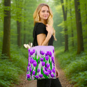 Paarse Tulpen Tote Tas