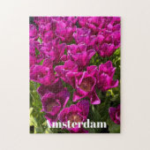 Paarse tulpen van Amsterdam legpuzzel (Verticaal)