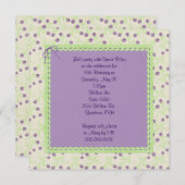 Paarse tulpen voor Verjaardag Uitnodigen Kaart (Voorkant / Achterkant)