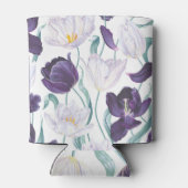 Paarse tulpen: wit  realisme. blikjeskoeler (Achterkant)