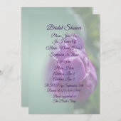 Paarse Tulpenbloem Vrijgezellenfeest Kaart (Voorkant / Achterkant)