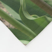 Paarse Tulpendeken Fleece Deken (Hoek)