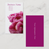 Paarse TulpenVisitekaartjes Visitekaartje (Voorkant / Achterkant)