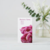 Paarse TulpenVisitekaartjes Visitekaartje (Staand voorkant)