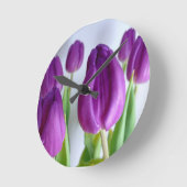 Paarse Tulpkast Ronde Klok (Hoek)