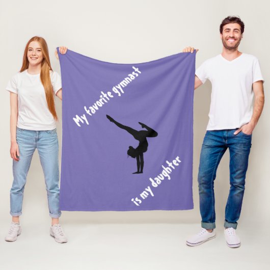 Paarse Turnen Fleece Deken voor Meisjes (In situ)