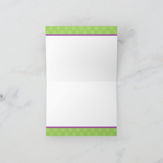 Paarse turnster Bedankt Opmerking Kaart (Binnen)