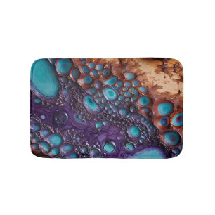 Paarse Turquoise Art Badmat