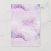 Paarse Turquoise Blauwe Dendrobium Orchidee Bruilo Informatiekaartje (Achterkant)