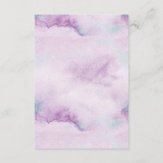 Paarse Turquoise Blauwe Dendrobium Orchidee Bruilo Informatiekaartje (Achterkant)