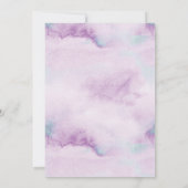 Paarse Turquoise Blauwe Dendrobium Orchidee Bruilo Kaart (Achterkant)