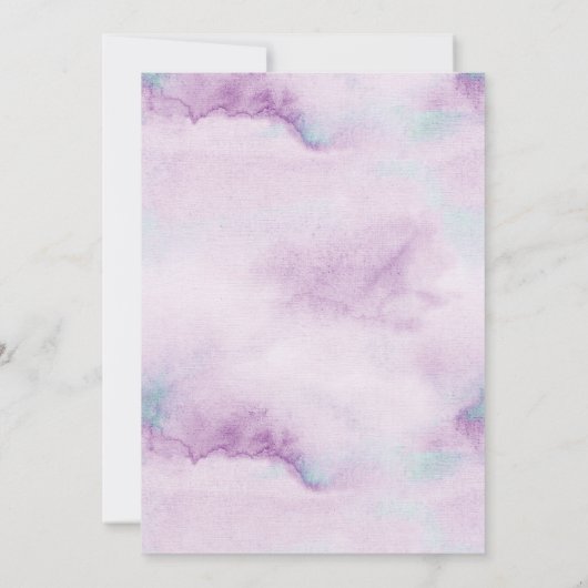 Paarse Turquoise Blauwe Dendrobium Orchidee Bruilo Kaart (Achterkant)