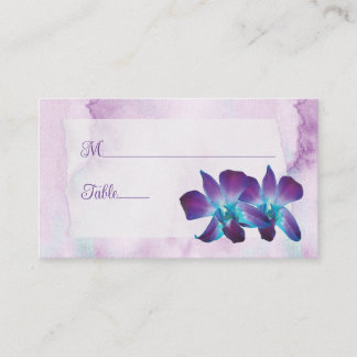 Paarse Turquoise Blauwe Dendrobium Orchidee Bruilo Plaatskaartje