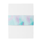 Paarse Turquoise Blauwe Dendrobium Orchidee Bruilo Uitnodigingen Wikkel (Achterkant Voorbeeld)