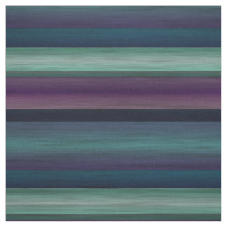 Paarse Turquoise Blauwe Groene Aquarel Strepen Pat Stof