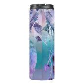Paarse & Turquoise Droomvanger Boho Chic Landelijk Thermosbeker (Achterkant)