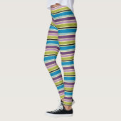 Paarse Turquoise en Mauve Leggings (Links)