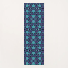 Paarse turquoise geometrische kunst abstract yogamat