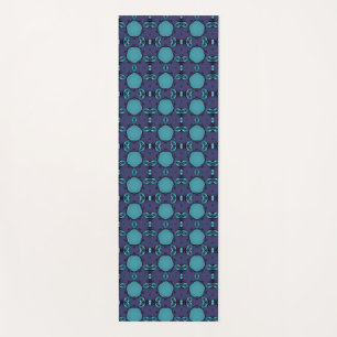 Paarse turquoise geometrische kunst abstract yogamat
