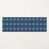 Paarse turquoise geometrische kunst abstract yogamat (Voorkant (horizontaal))