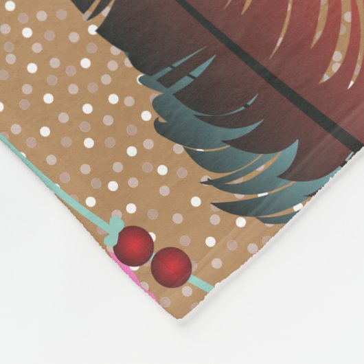 Paarse Turquoise inheemse droomvangers Fleece Deken (Hoek)