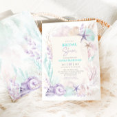 Paarse Turquoise Ocean Vrijgezellenfeest Onder het Kaart