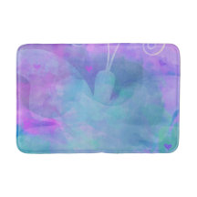 Paarse Turquoise Pastel Aquarel Kunst Vlinder