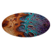 Paarse turquoise snijplank (Hoek)