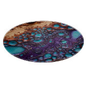 Paarse turquoise snijplank (Hoek)