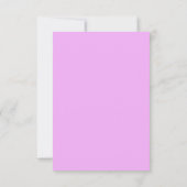 Paarse turquoise stripe RSVP Kaartje (Achterkant)