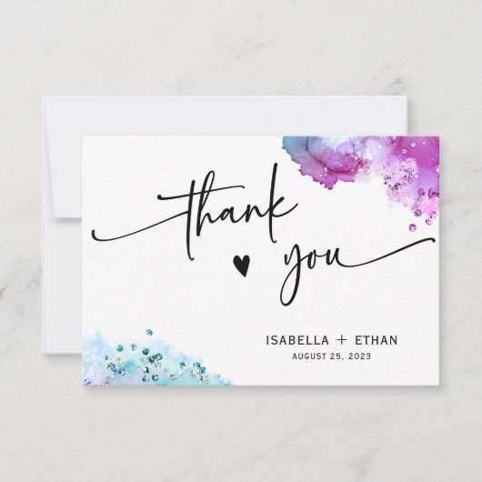 Paarse Turquoise Wedding (Voorkant)