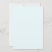 Paarse Turquoise Wilde Bloem Bruiloft Kaart (Achterkant)