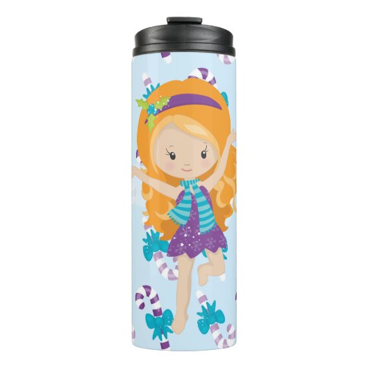 PAARSE & TURQUOISE WINTERFEE & SNOEPGOED THERMOSBEKER (Voorkant)