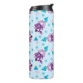 PAARSE & TURQUOISE WINTERKERSTBOMEN THERMOSBEKER (Gedraaid links)