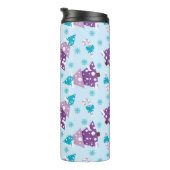 PAARSE & TURQUOISE WINTERKERSTBOMEN THERMOSBEKER (Geroteerd rechts)