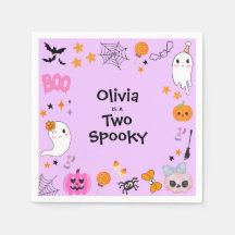 Paarse Twee Griezelig Schattig Halloween 2de Verja