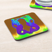 paarse tweeling drankjes onderzetter (Linkerzijde)